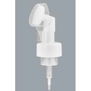 Cleaning Foaming Soap Pump , Bottle Foam Pump With Silicone Brush