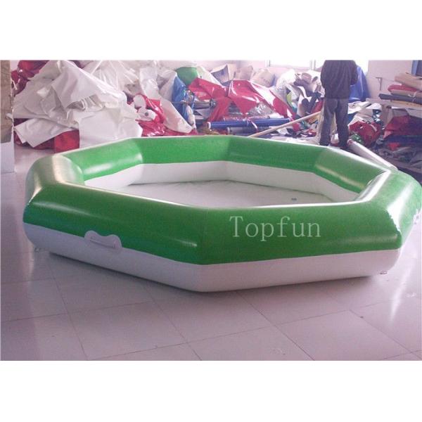 Family Use Inflatable Swimming Pools , PVC Tarpaulin Inflatable Hexagonal Water