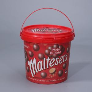 2L Capacity Plastic Pail With Lid for Cheese and Cream Storage Food Grade