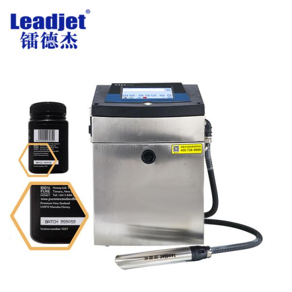 Automatic CIJ Continuous Inkjet Printer , Expiry Date Inkjet Printer 52u Nozzle