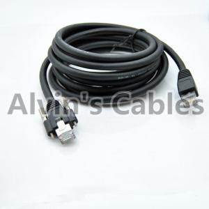 Alvin's Cables GigE Cat6 S STP Screw Lock Horizontal RJ45 DrC Cable for Basler