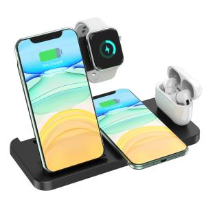9V 2A Wireless Charger Folding Desktop Bracket Four In One
