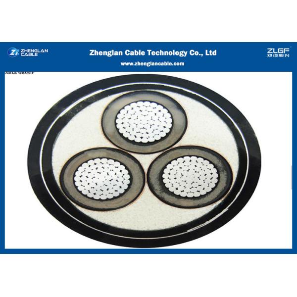 6/10KV MV Three Cores Power Cable (Armoured) , XLPE Insulated Cable IEC 60502