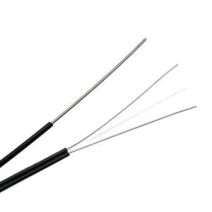 Outdoor 1 Core 2 Core 4 Core Steel Wire Drop Fiber Optic Cable For FTTH