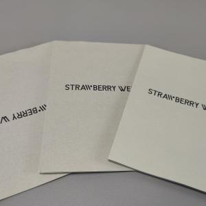 Clothing Instruction Manual Customized Card with Matte Lamination Surface