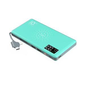 New Fast Charging Digital Display Qi Wireless Power Bank 10000mA with Built-in