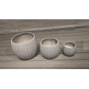 Round Fiber Cement Pot For Camping Burners And Warmer Charcoal Oven Barbecue