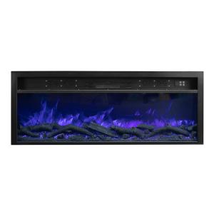 Bluetooth Speaker Music Player Modern Recessed Electric Fireplace 79inch 200cm