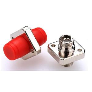 Square Solid Metal Optical Fiber Adapter FC Upc To FC Upc Singlemode Multimode