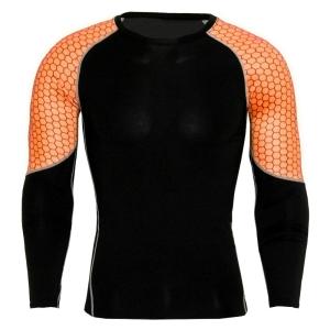 Anti UV Custom Rash Guard Black Color Unisex Full Dye Sublimation Soft
