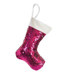 Sublimation Custom Printing Christmas Decoration Flip Sequins Sock hanging