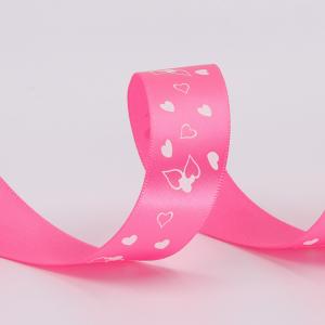 High Durability Decorative Satin Ribbon With Silk Screen Printing Technics