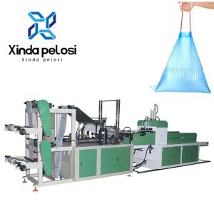 China 220V/380V Drawstring Garbage Bag Making Machine With String Rolling Drawstring on sale