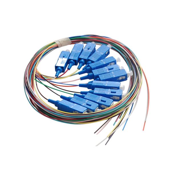 Quality 12 Colors Fiber Optical Patch Cord G652D G657A1 G657A2 1m 1.5m Pigtail for sale