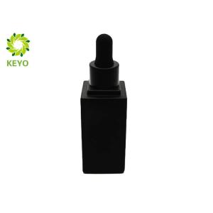 Wholesale Leak Proof Matte Black Glass Empty Cosmetic Bottles 1 OZ For Essential Oil / Serum from china suppliers