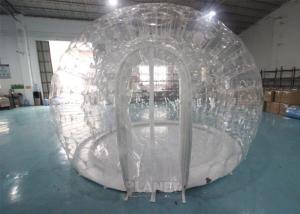 China 0.8mm PVC 4m Dia Transparent Igloo Clear Bubble Inflatable Dome Tent For Camping / Party on sale