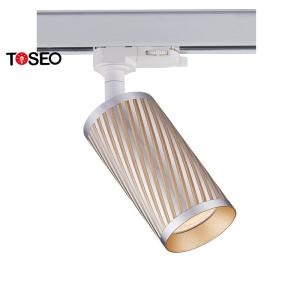 Adjustable Golden LED Ceiling Track Lights Aluminium AC 220-240V