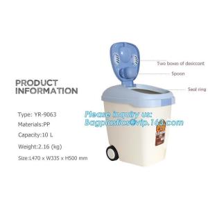 Pet Food Large Container Dog Cat Animal Storage Bin Dry Feed Seed 30L Containers