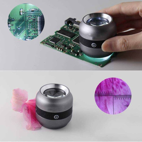 Multi-function Rechargeable Appraisal Dedicated HD 10x Magnification LED with Light with Graduated Lens Magnifier