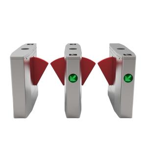China RFID 304 Stainless Steel Speedgate Turnstiles Flap Barrier Turnstile With Acrylic Arms on sale