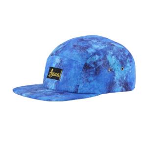 Customized 5 Panel Camp Caps With All Over Sublimation Printing And Woven Patch