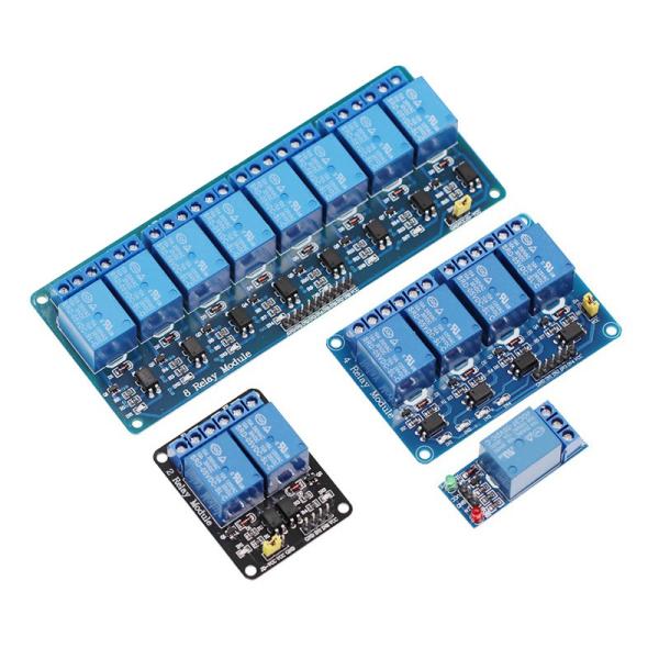 Quality High and Low Level Trigger 5V/12V/24V Shield for Arduino 1 2 4 6 8 Channel Relay Module for sale