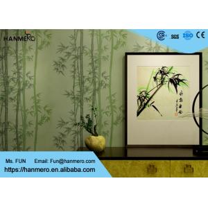 Wholesale Wet Embossing Moisture - Proof Non woven Wallpaper With Bamboo Pattern from china suppliers