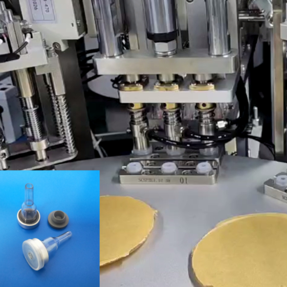 Automatic IV Bag Spike Ports and Injection Ports Assembly Machine with Servo