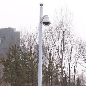 H 6.8m L10m CCTV Camera Pole , Anti Rust CCTV Mounting Poles