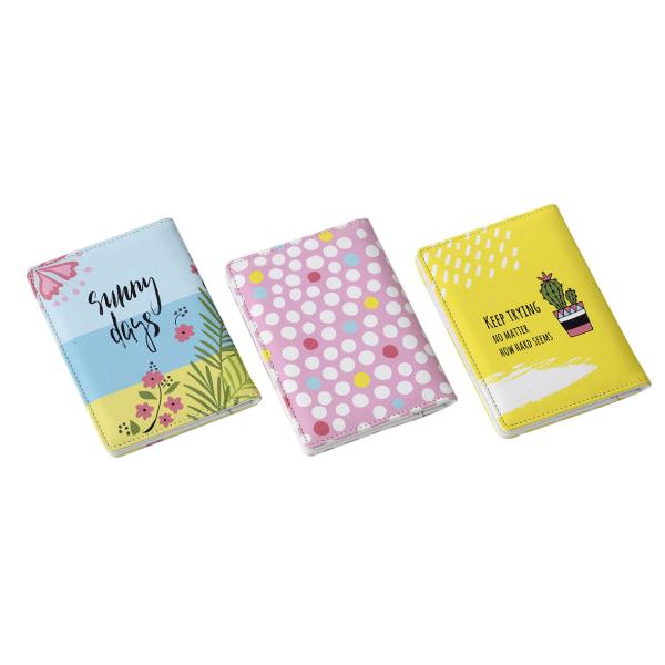 Customizable Weave Pattern PU Passport Holder With ID Window And Travel Document Organizer