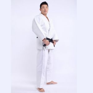 Unbleached Judo Gi Embroidery Logo Judo Uniform 100% Preshrunk