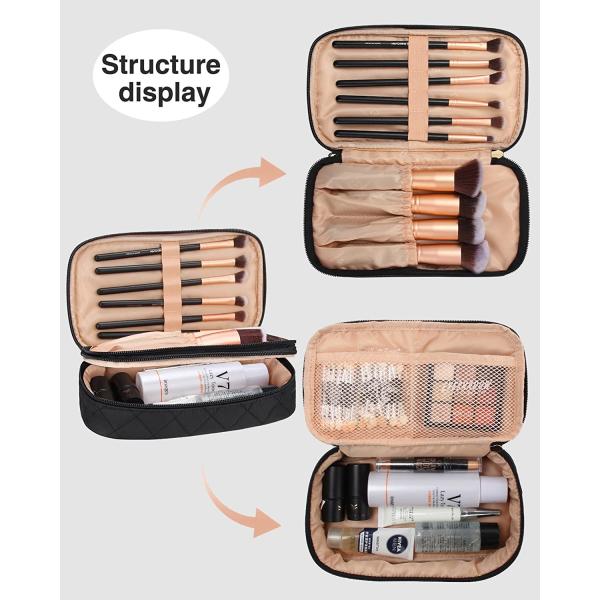 Lager Capacity Double Layer Toiletry Bag With Handle