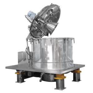 Large Capacity Vertical Type Scraper Discharge Bag Pulling Centrifuge 1200KG