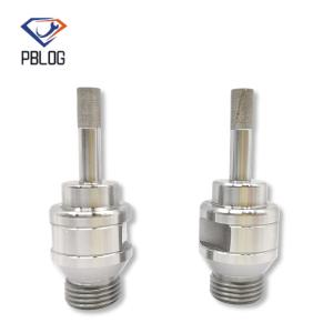 Customization glass hole saw Threaded Solid Sintered Diamond drill Bits