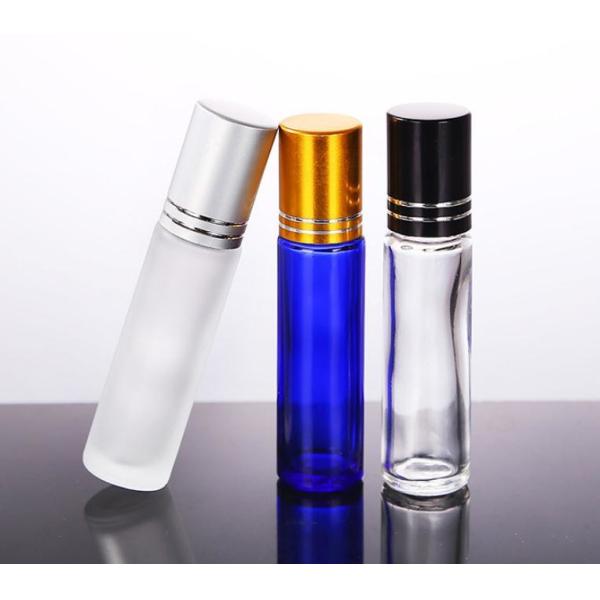 Red Blue Green Colored Glass Roller Ball Bottles 10ml 15ml Plastic Cap