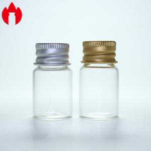 China 5ml Clear Screw Mouth Glass Vial With Aluminum Cap on sale