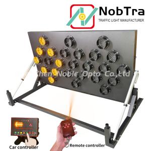 Safe Warning Function IP54 LED Arrow Board With Double Push Arrow Board