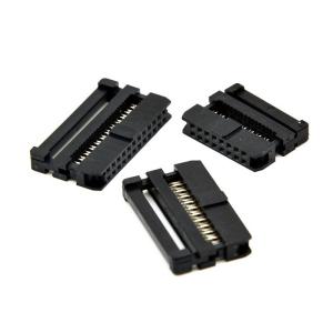 2.54mm Flat Cable IDC Female Socket Rectangular Receptacle Connector 6 - 64 Pin