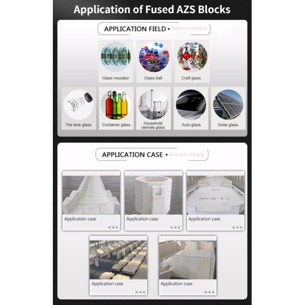 Superior Fused Cast AZS Refractory Blocks for Glass Industrial Pool Internal Structure
