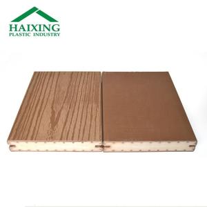 Brown Covered Elastic Plastic and PVC Core Inside Garden Solid Grooved Composite