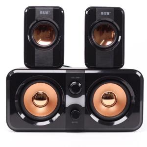 Vintage Wired Surround Sound Subwoofer Hifi 2.1 Speaker System 65dB