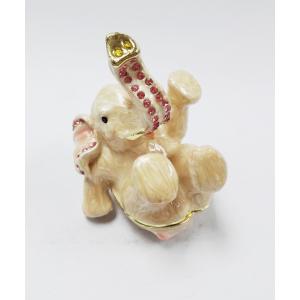 Animal jewelry box meatl pewter elephant trinket box elephant trinket box