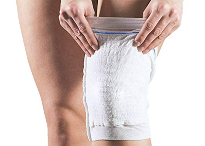 White Fabric Ostomy Support Belts Washable Latex Free With Adjustable Straps