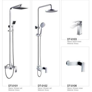 Luxury Golden Brass Bathroom Basin Faucet Single Hole Mount 18L/Min