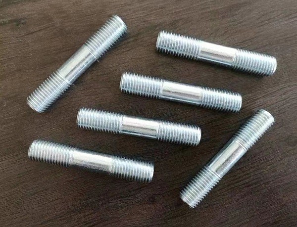 Quality Zinc Plating Steel Double Ended Bolt Electro Galvanized Clamping Type Threaded Studs for sale