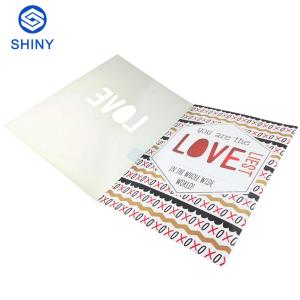 Custom Blank Music Personalized Greeting Card CMYK Printing