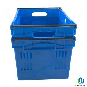 Wholesale 60L 30kgs Supermarket Plastic Fruit And Vegetable Crates With Handles from china suppliers