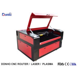 Red Protective Cover CO2 Laser Cutter , CNC Laser Cutting Machine For Acrylic