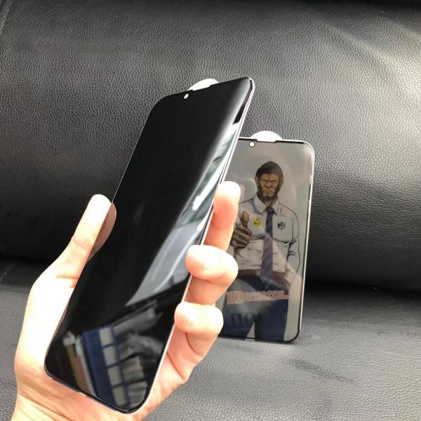 Anti Dust 9H Privacy Screen Protector Tempered Glass Blue Gorilla