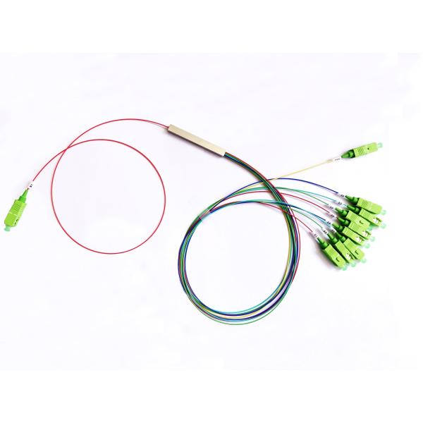 Steel Tube NAP Fiber Optical Splitter G657A1 1x9 FTTR PLC Splitter SC APC